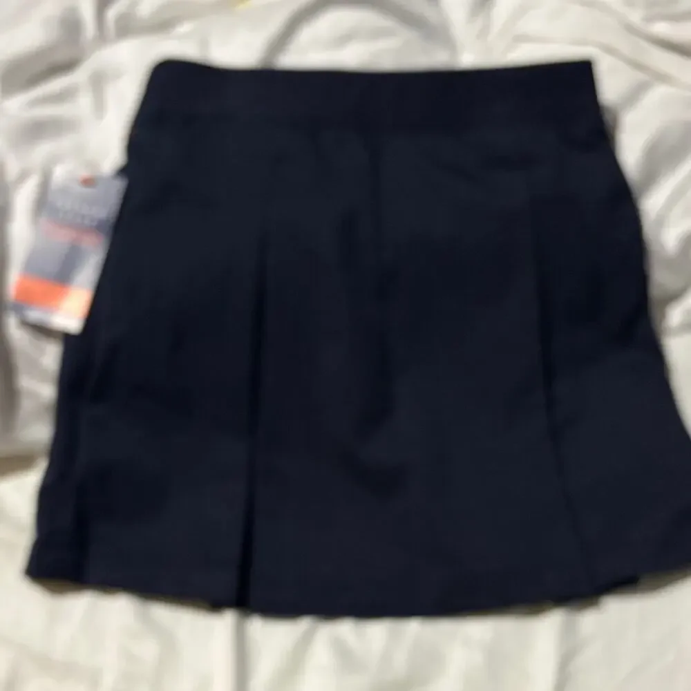 French Toast 6x navy Dark Blue Mini Skirt w/shorts attached pullon style nwt